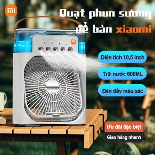 Quạt để bàn xiaomi phun sương quạt điều hòa hơi nước mini có đèn led 3 tốc độ