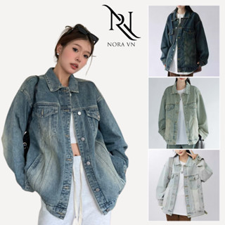  Áo khoác jean nam nữ form rộng Avocado chất liệu dày dặn phong cách trẻ trung năng động 