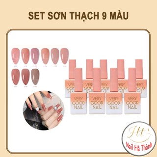 Sơn thạch sét 9 chai tặng kèm bảng màu Verygood Nail