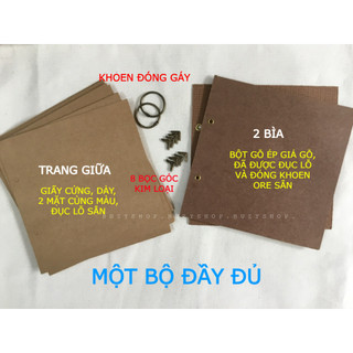 SCRAPBOOK HANDMADE khổ A5 (2 khóa) - ĐỌC MÔ TẢ TRƯỚC KHI ĐẶT HÀNG