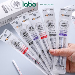 Ngòi Bút Gel 0.5mm Mực Đen Xanh Đỏ Thay Thế Cho Bút Bấm Kaco Deli Domi