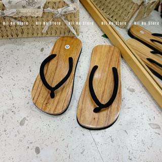 [ND012] Dép gỗ, guốc mộc quai kẹp đế xốp nhẹ thoải mái Nhung Đế Bằng Nữ DéP Shoes GiàY