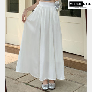 Chân Váy Dài Maxi 2 Lớp Dáng Xoè Cạp Thun Chun Chất Lụa KaTe Mềm Mại Misoul Mall, Váy Dài Maxi 2 Lớp Xếp Ly 353