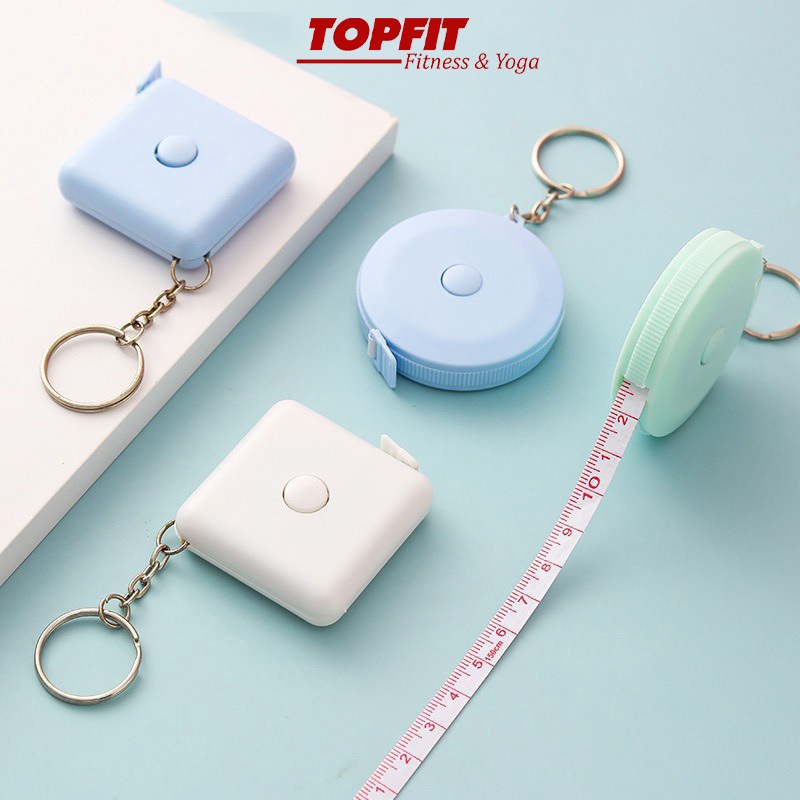 Thước Dây Cuộn Rút TOPBODY, Có Thể Thu Gọn Tự Động Bằng Nút Bấm 150cm/60 Inch THUOC02