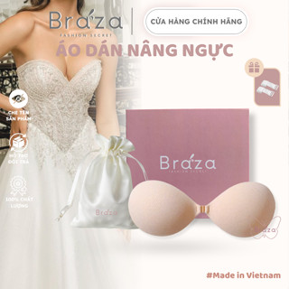 Áo Dán Nâng Ngực Tạo Khe Có Đệm Bàn Tay 3cm Dính Siêu Chắc Sử Dụng Nhiều Lần Cao Cấp Braza