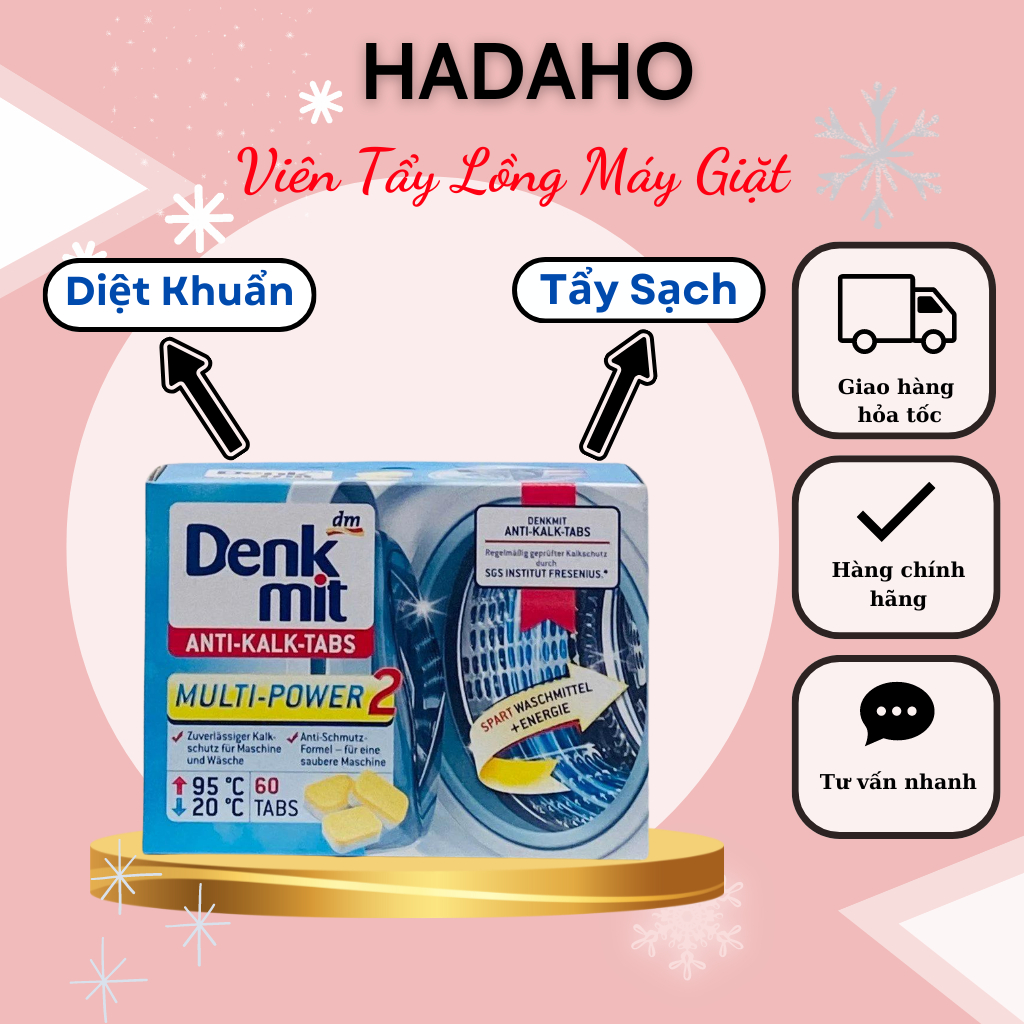 Viên tẩy lồng giặt Denkmit