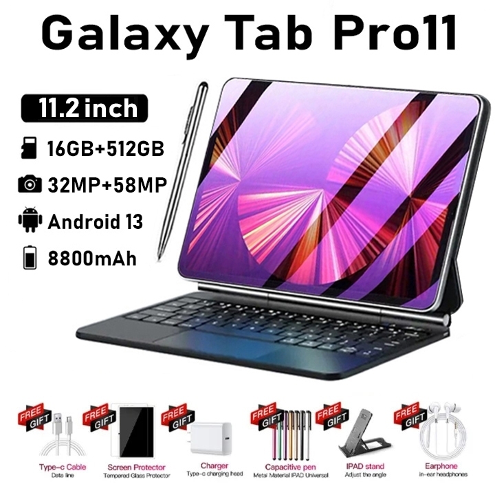 Tab Pro11 máy tính bảng 11.6inch màn hình siêu nét 16GB + 512GB bán rẻ, máy tính bảng chơi game giảm giá lớn COD