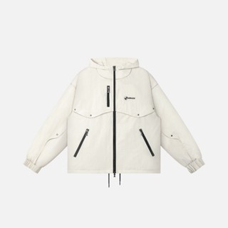 Áo khoác NEEDS OF WISDOM Button Windbreaker Jacket - Cream - Local Brand Chính Hãng