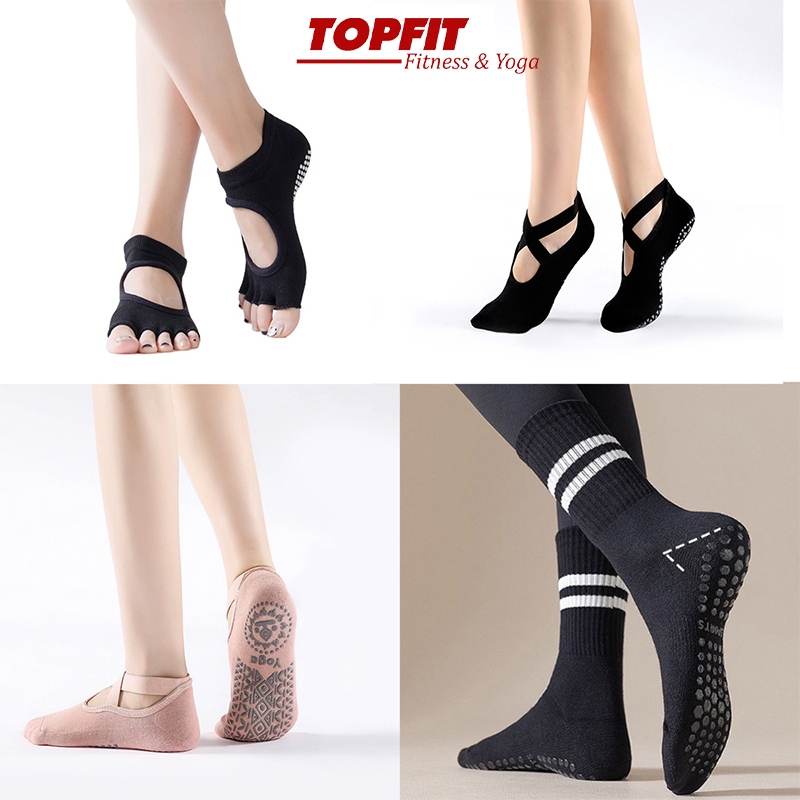 Tất Chân Tập Yoga TOPBODY Chống Trượt, Vải Thấm Hút Mồ Hôi SOCKS01