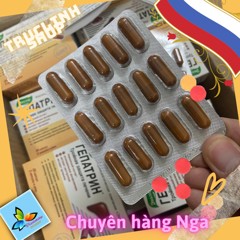 Viên uống thải độc gan - bổ gan Gepatrin Evalar Nga (hộp 30 viên)