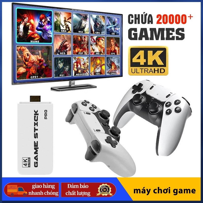 Bảng điều khiển trò chơi TV, Bộ điều khiển trò chơi TV tại nhà HDMI tay cầm đôi M15,Game Stick 20.000 Trò Chơi Cổ Điển