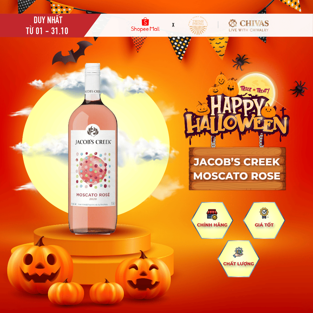 Jacob's Creek Moscato Rose | Rượu Vang Nhập Khẩu Chính Hãng | 750ml - 7.5% [Hỏa Tốc]