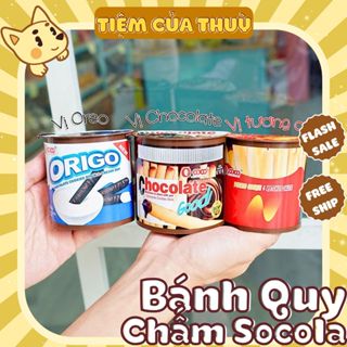 Bánh Que Chấm Coco Socola / Sữa / Cà Chua, Bánh Quy Chấm Socola Thái Lan, Tiệm Ăn Vặt Thuỳ Bùi
