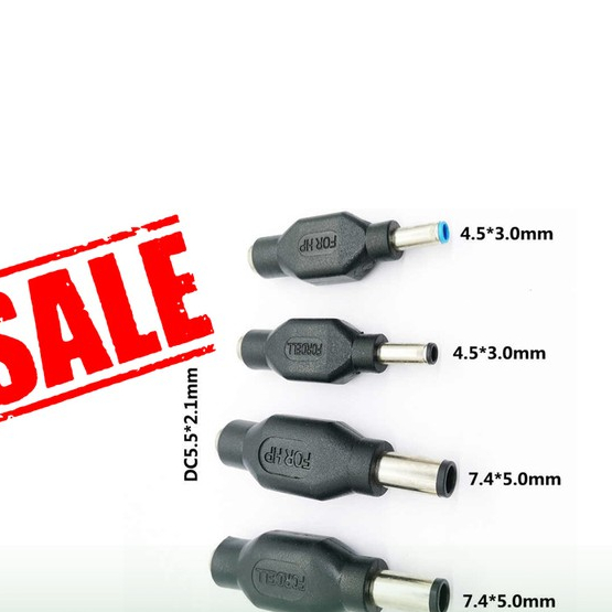 Đầu sạc laptop dell và hp,. gồm hp to hp nhỏ, và dell to dell nhỏ