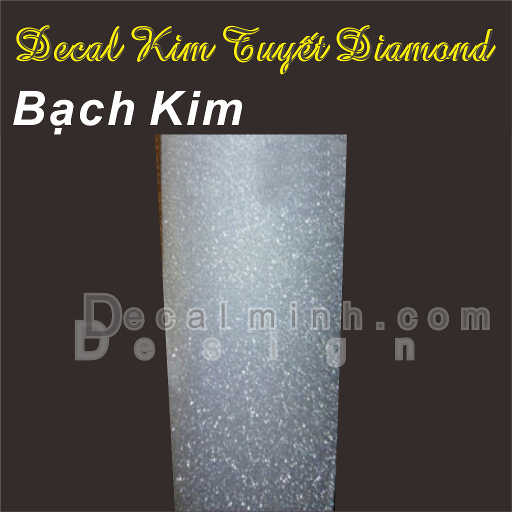 Decal kim tuyến nhũ dán trang trí mặt phẳng cho xe  - điện thoại cao cấp ( Màu vàng rose )Brilliant 