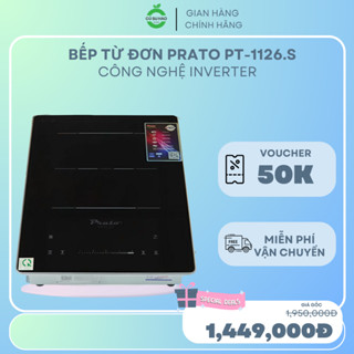 Bếp từ âm đơn Prato PT-1126S Plus bếp điện đơn công nghệ Inverter tiết kiệm điện, bảo hành 2 năm đổi mới 15 ngày