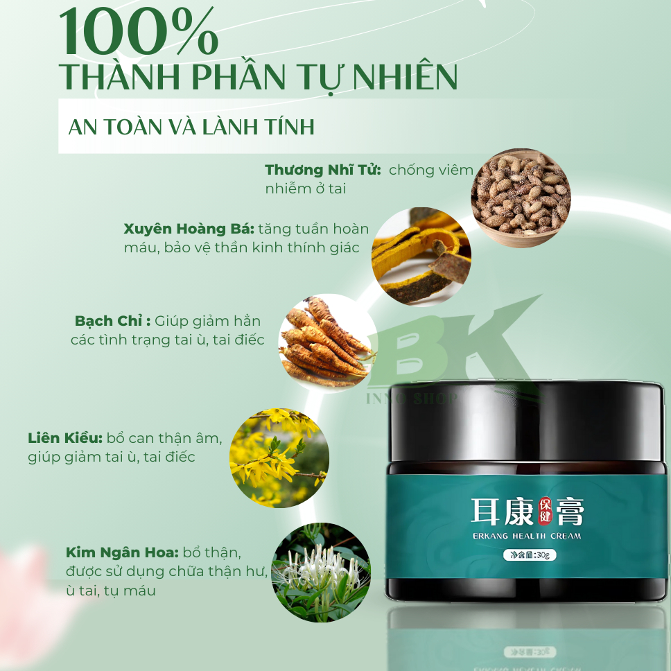 Cao Thảo Dược Giảm Áp Lực Tai OFULAIER Hỗ Trợ Giảm Ù Tai, Ong Tai, Giảm Áp Lực Tai, Giảm Đau Đầu, Ngủ Ngon Hơn | BK INNO