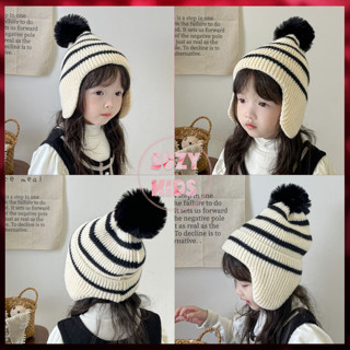 Mũ Len Trùm Đầu Cho Bé Trai Bé Gái, Chất Len Dệt Kim Phủ Kín Tai Cho Bé Từ 3 Tuổi Đến 10 Tuổi M07