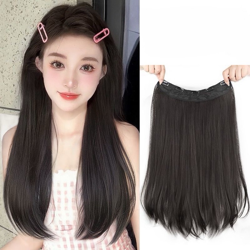 [ Cao Cấp ] Tóc giả - Tóc Kẹp cúp 50cm siêu dày 200g - KC45