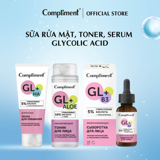  Sữa rửa mặt toner serum Glycolic Acid 5% - 10% giúp làm sạch sáng da 150 - 200ml 