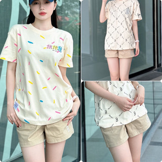 | Tự Chụp | Quần short kaki ml // b logo thêu Sẵn Kho