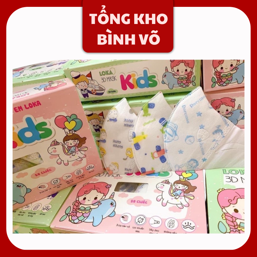 KHẨU TRANG 3D BÉ HỘP 50C