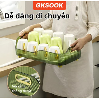  GKSOOK Kệ ÚP ChéN Kệ bát đĩa đa năng,Giá bát đĩa thoát nước nhà bếp kệ acrylic giá để bát đĩa nhà bếp 