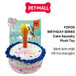 Đồ chơi BIRTHDAY SERIES Cake squeaky Plush Toy - Bánh kem sinh nhật hỗ trợ nhai gặm Petmall