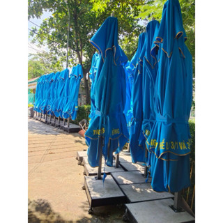  THAY ÁO DÙ lệch tâm vuông 3m 8 nan 2 tầng 