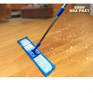 Cây Chổi Lau Nhà Công Nghiệp Bàn Nhựa 1/3 Bông Lau San Hô