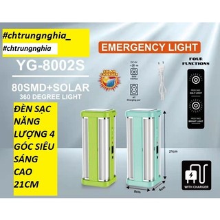 Đèn sạc led siêu sáng năng lượng chiếu sáng khẩn cấp 4 góc cao 21cm