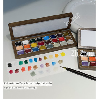 Set màu nước vẽ móng màu dạng nén, màu nhũ khô vẽ nail, tán loang, vẽ móng nghệ thuật