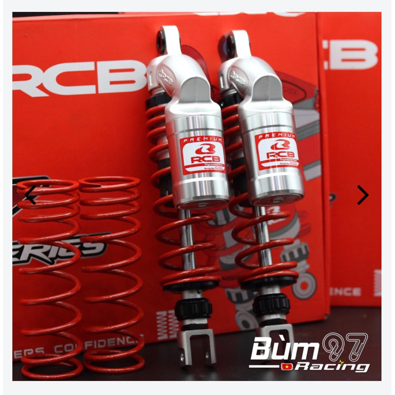 Phuộc RCB VS 320mm ĐỎ AIR BLADE SH Ý PCX TĂNG CHỈNH CHÂN PHUỘC