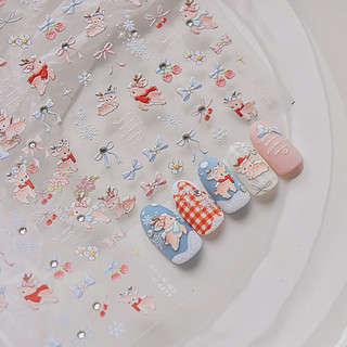 Sticker noel- giáng sinh-Pk trang trí móng-tib nail