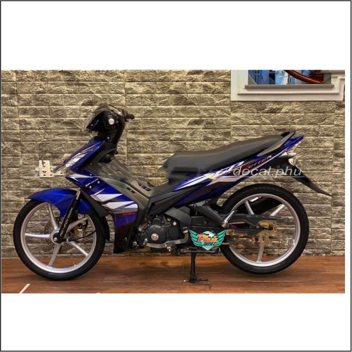 Tem rời Exciter 2010 Xanh đen trắng (D)