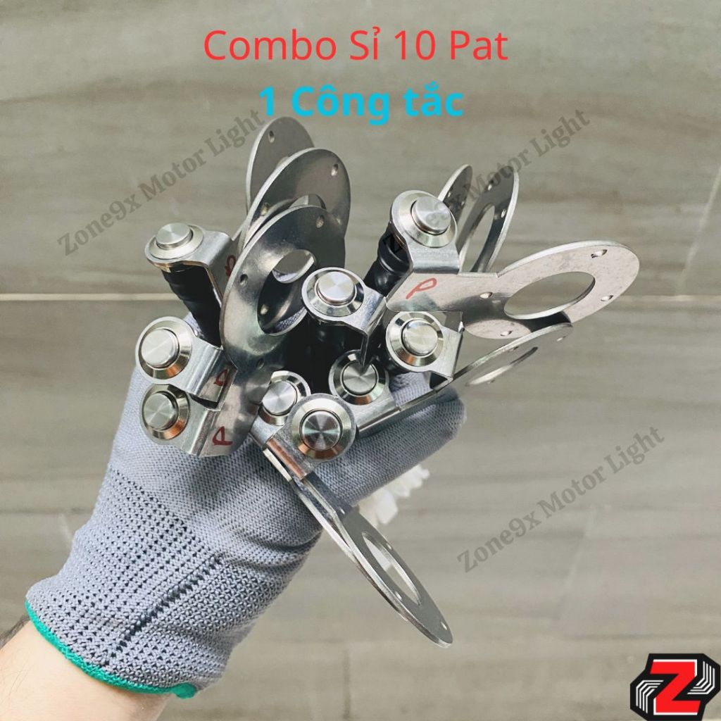 Combo Sỉ 10 Pat 1 công tắc Ghi đông hàn dây sẵn | Zone9x