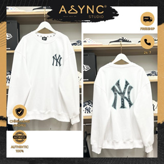 (Auth) Áo Nỉ Mỏng Sweater Tay Dài New Era x MLB NY Paisley Màu Trắng | CODE: 13720137 - Async Studio
