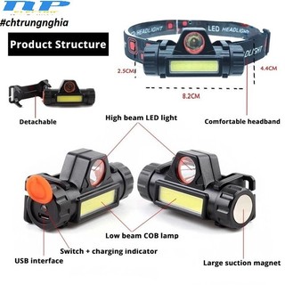 [Chống Nước IP68] ĐÈN PIN LED CREE Q5 + LED COB - CÓ HÍT