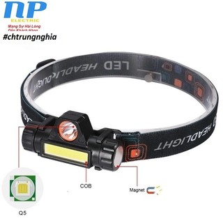 [Chống Nước IP68] ĐÈN PIN LED CREE Q5 + LED COB - CÓ HÍT
