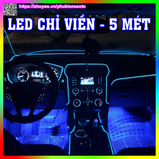 Chỉ viền nội thất ô tô 5 mét LED trang trí
