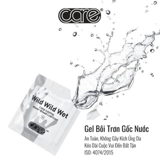  Gel bôi trơn bcs CARE LATEX gốc nước an toàn gói nhỏ 5ml tiện dụng dùng kèm với bcs - bao cao su 
