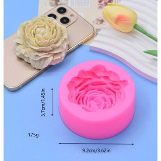 Khuôn silicon mẫu đơn xòe dún
