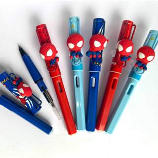  Bút máy - bút mực hình ngộ nghĩnh người nhện - ngòi kim tinh nét nhỏ 