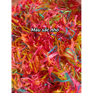 100g / 1 lạng chun buộc tóc nhiều màu siêu dai