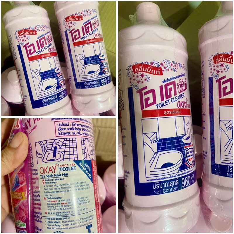 Nước tẩy bồn cầu OKay hàng Thái chính hãng- Chai 960ml