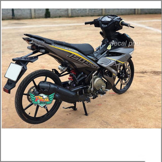 Tem rời exciter 150 MX xám vàng đen (D)