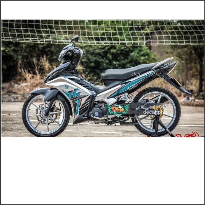 Tem Exciter 135 Lc xanh bạc đen (D)