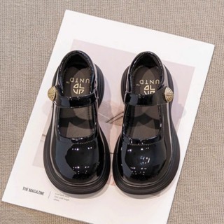 Giày Búp Bê Bé Gái Da Bóng Siêu Mềm Khoá Nụ Phong Cách Vintage, Giày Bé Gái 3-10 Tuổi, Giày Da Bóng Bé Gái [kieusashop]