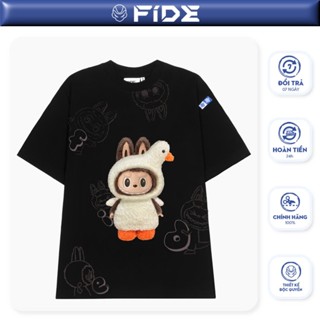Áo thun FIDE LABUBU phông unisex form rộng local brand nam nữ cổ tròn oversize - AT74