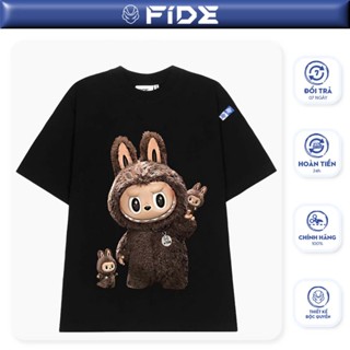 Áo thun FIDE LABUBU phông unisex form rộng local brand nam nữ cổ tròn oversize - AT76